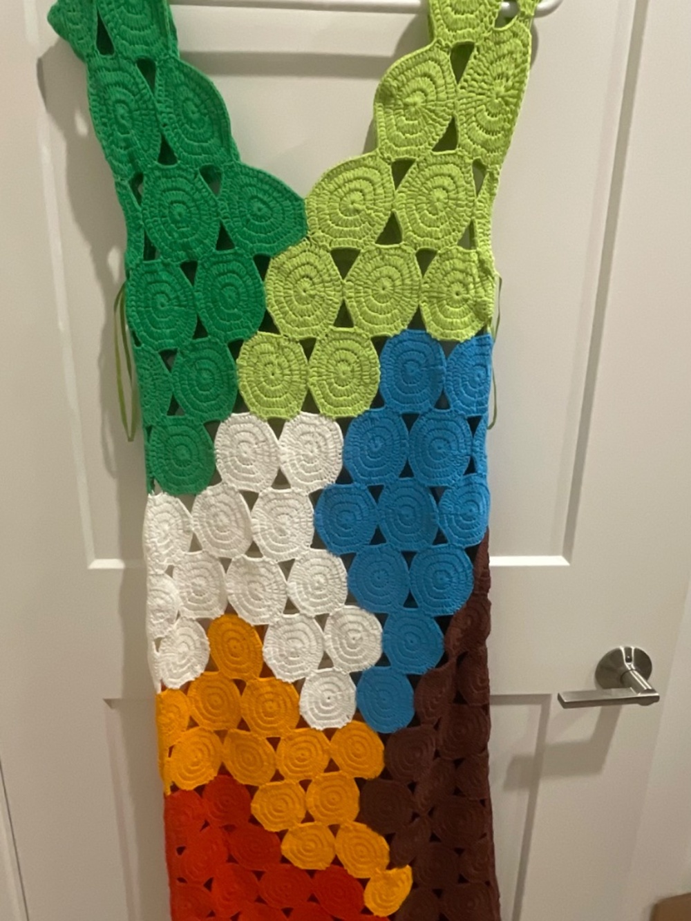 Simon Miller crochet dress in island multi